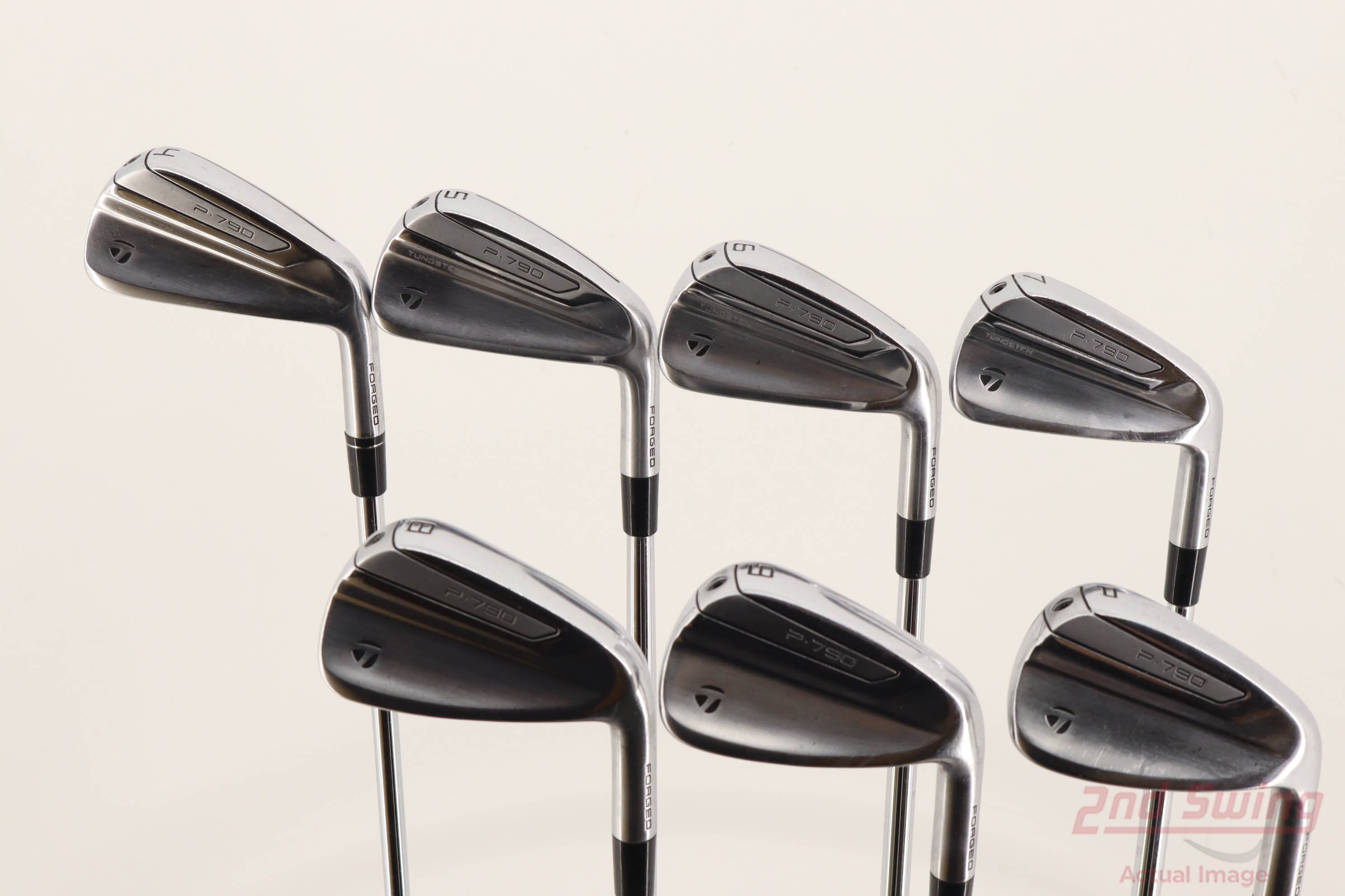 TaylorMade P790(2019) 5-P KBSTOURスチール S Taylormade P790 2019 Iron Set 5-Pw, Aw Stiff Recoil Es 780