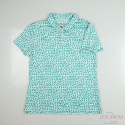 New W/ Logo Womens Nike Polo Small S Gray MSRP $70