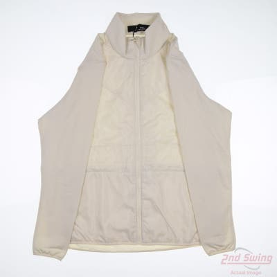 New Womens Ralph Lauren RLX Full Zip X-Small XS White MSRP $315
