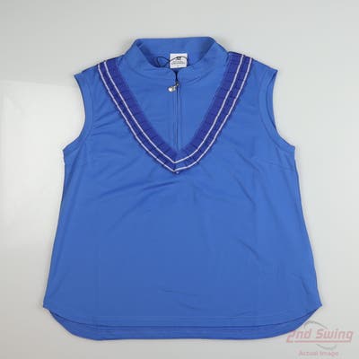 New Womens Daily Sports Sleeveless Small S Blue MSRP $113