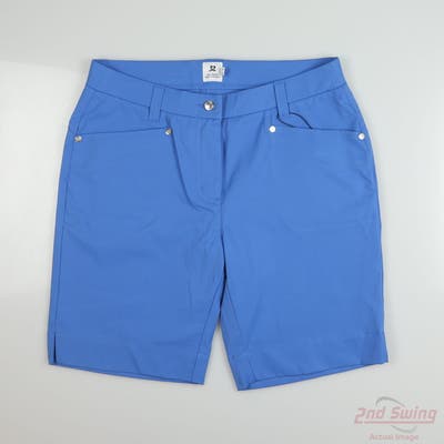 New Womens Daily Sports Shorts 8 Blue MSRP $147
