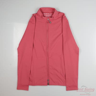 New Womens Peter Millar Full Zip Small S Red MSRP $154