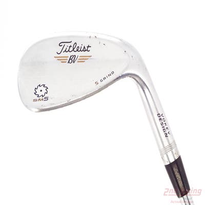 Titleist Vokey SM5 Tour Chrome Wedge Sand SW 56° 10 Deg Bounce S Grind Titleist SM5 BV Steel Wedge Flex Right Handed 35.5in