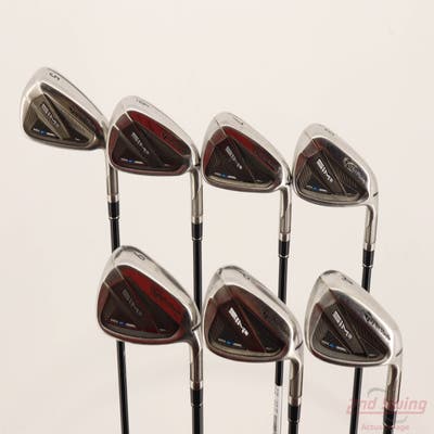 TaylorMade SIM2 MAX Iron Set 5-PW AW Mitsubishi MMT 75 Graphite Stiff Right Handed +1/4"