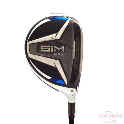 TaylorMade SIM MAX Fairway Wood 3 Wood 3W 15° Fujikura Vista Pro 65 Graphite Stiff Right Handed 43.0in