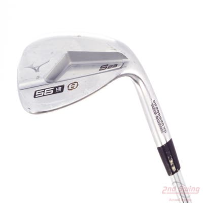 Mizuno S23 Satin Chrome Wedge Sand SW 56° 12 Deg Bounce S Grind FST KBS Hi-Rev 2.0 115 Steel Regular Right Handed 35.25in