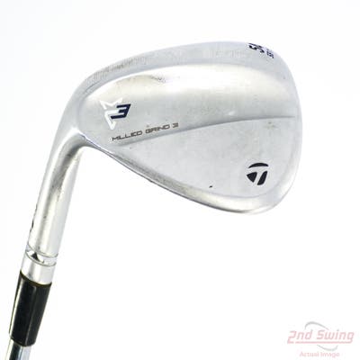 TaylorMade Milled Grind 3 Raw Chrome Wedge Sand SW 54° 11 Deg Bounce SB Titleist Vokey BV Steel Wedge Flex Left Handed 35.0in
