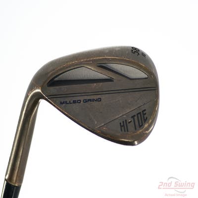 TaylorMade Milled Grind HI-TOE 3 Copper Wedge Lob LW 58° 10 Deg Bounce FST KBS Hi-Rev 2.0 115 Steel Wedge Flex Left Handed 35.0in