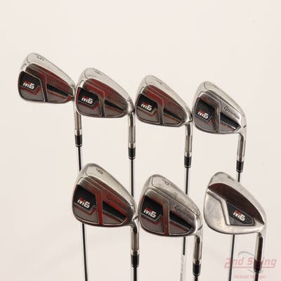 TaylorMade M6 Iron Set 5-PW AW FST KBS MAX 85 Steel Stiff Right Handed -1/2"
