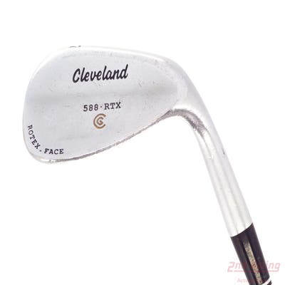 Cleveland 588 RTX Satin Chrome Wedge Gap GW 52° 10 Deg Bounce True Temper Dynamic Gold Steel Wedge Flex Right Handed 35.75in