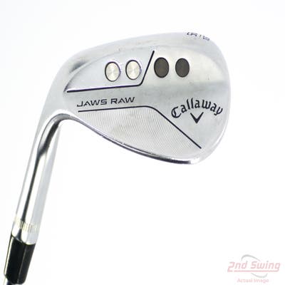 Callaway Jaws Raw Chrome Wedge Sand SW 56° 10 Deg Bounce S Grind Dynamic Gold Spinner TI Steel Wedge Flex Left Handed 35.25in