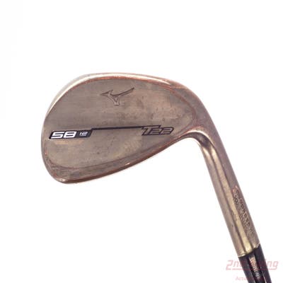 Mizuno T22 Denim Copper Wedge Lob LW 58° 12 Deg Bounce D Grind Dynamic Gold Tour Issue S400 Steel Stiff Right Handed 37.5in