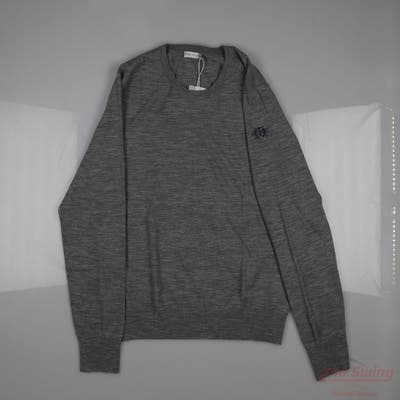 New W/ Logo Womens Peter Millar Sweater Large L Gray MSRP $160