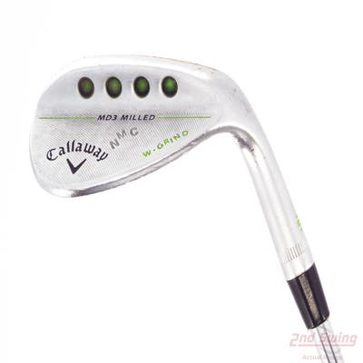 Callaway MD3 Milled Chrome W-Grind Wedge Lob LW 60° 11 Deg Bounce W Grind Stock Steel Shaft Steel Stiff Right Handed 35.0in