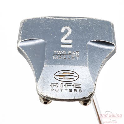 Guerin Rife Two Bar Mallet Putter Steel Right Handed 32.5in