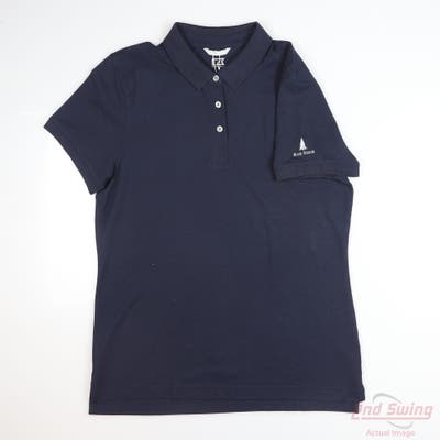New W/ Logo Womens Cutter & Buck Polo X-Large XL Navy Blue MSRP $50