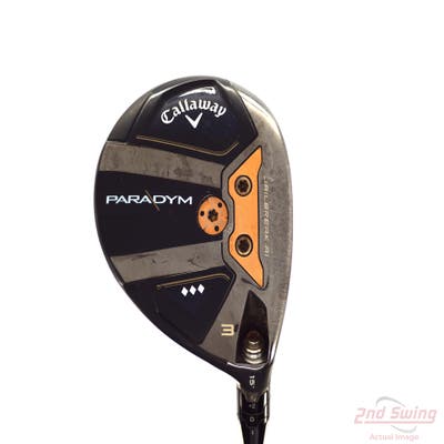 Callaway Paradym Triple Diamond Fairway Wood 3 Wood 3W 15° Project X HZRDUS Silver Gen4 60 Graphite Regular Right Handed 43.0in