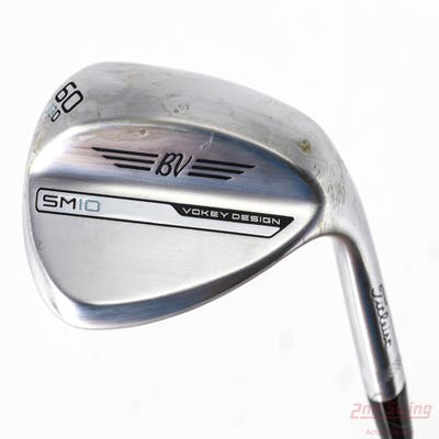 Titleist Vokey SM10 Tour Chrome Wedge Lob LW 60° 12 Deg Bounce D Grind Titleist Vokey BV Steel Wedge Flex Right Handed 35.0in