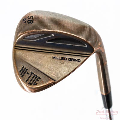 TaylorMade Milled Grind HI-TOE 3 Copper Wedge Lob LW 58° 7 Deg Bounce FST KBS Hi-Rev 2.0 115 Steel Wedge Flex Right Handed 35.0in