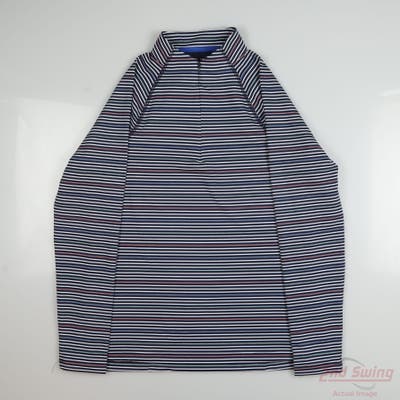 New Womens Peter Millar 1/4 Zip Sweater Medium M Multi MSRP $123