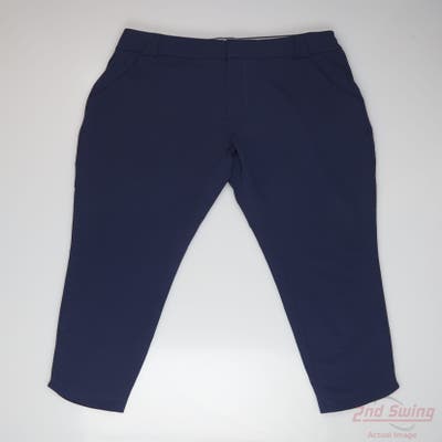 New Womens Peter Millar Pants 4 x38 Navy Blue MSRP $164