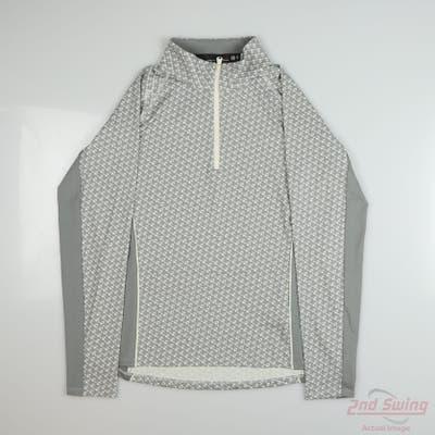 New Womens Ralph Lauren RLX 1/4 Zip Sweater X-Small XS Gray MSRP $157