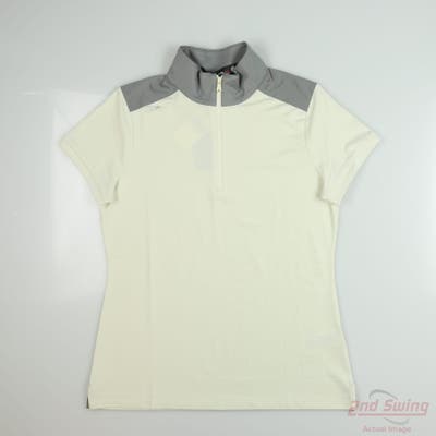 New Womens Ralph Lauren RLX Polo Small S Tan MSRP $117