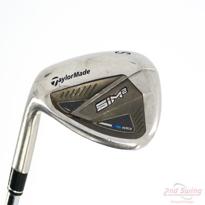 TaylorMade SIM2 MAX Wedge Sand SW FST KBS MAX 85 MT Steel Stiff Left Handed 35.25in