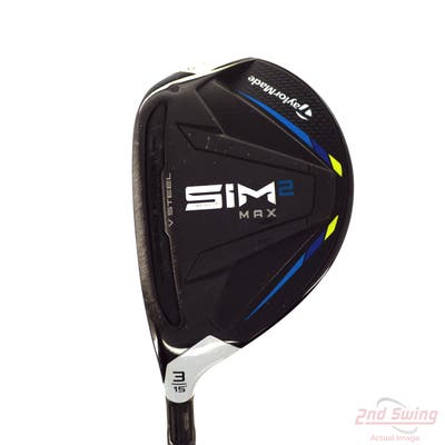 TaylorMade SIM2 MAX Fairway Wood 3 Wood 3W 15° Fujikura Ventus Blue 5 FW 2025 Graphite Regular Left Handed 43.25in