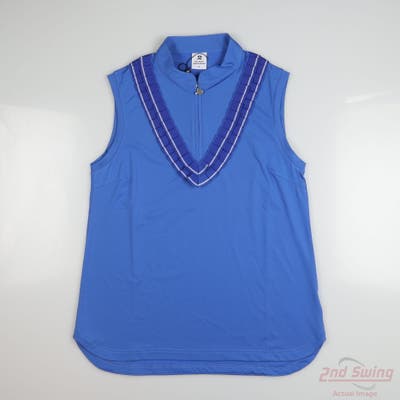 New Womens Daily Sports Sleeveless Medium M Blue MSRP $113