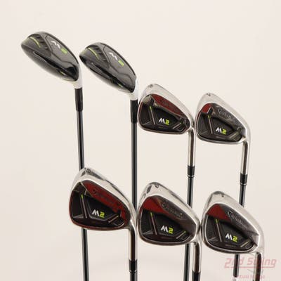 TaylorMade 2019 M2 Combo Iron Set 4H 5H 6-PW TM M2 Reax Graphite Senior Right Handed +1/2"