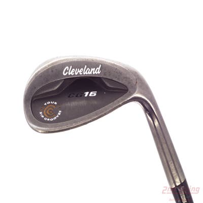 Cleveland CG16 Black Zip Groove Wedge Lob LW 60° 12 Deg Bounce Cleveland Traction Wedge Steel Wedge Flex Right Handed 35.5in