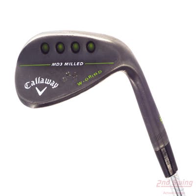 Callaway MD3 Milled Black S-Grind Wedge Lob LW 60° 11 Deg Bounce W Grind Stock Steel Shaft Steel Wedge Flex Right Handed 36.0in