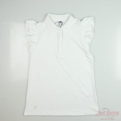 New Womens Daily Sports Short Sleeve Small S White MSRP $106