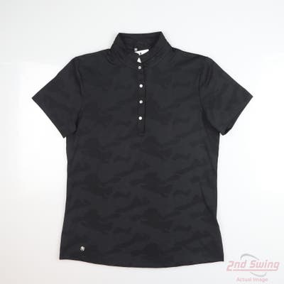 New Womens Daily Sports Short Sleeve Medium M Black MSRP $97