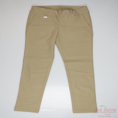 New Womens Daily Sports Pants 6 x31 Tan MSRP $183