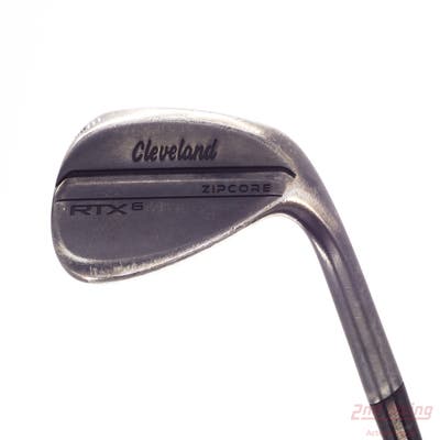 Cleveland RTX 6 ZipCore Black Satin Wedge Sand SW 56° 10 Deg Bounce Mid FST KBS Tour Custom Black Steel Stiff Right Handed 36.0in