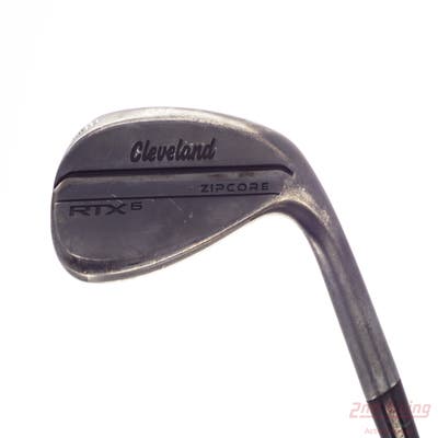 Cleveland RTX ZipCore Black Satin Wedge Sand SW 56° 10 Deg Bounce Mid FST KBS Tour Custom Black Steel Stiff Right Handed 35.5in