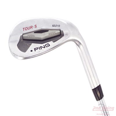 Ping Tour-S Chrome Wedge Lob LW 60° 10 Deg Bounce FST KBS Tour Steel Stiff Right Handed Black Dot 35.5in
