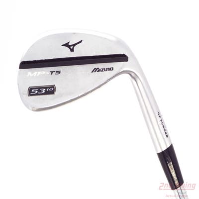 Mizuno MP T5 White Satin Wedge Gap GW 53° 10 Deg Bounce True Temper Dynamic Gold Steel Wedge Flex Right Handed 35.5in