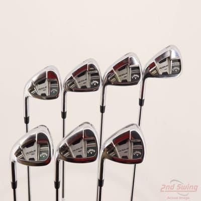 Callaway Rogue Pro Iron Set 5-PW AW True Temper XP 105 Stepless Steel X-Stiff Left Handed +1/4"