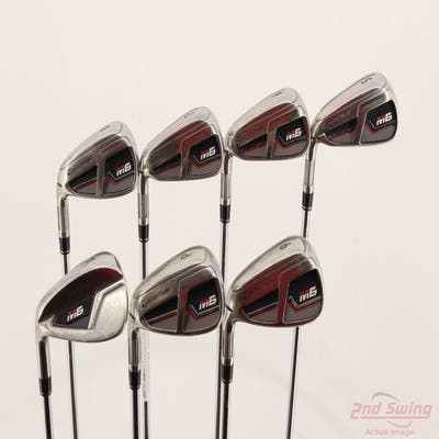 TaylorMade M6 Iron Set 5-PW AW FST KBS 90 Steel Regular Left Handed -1/2"
