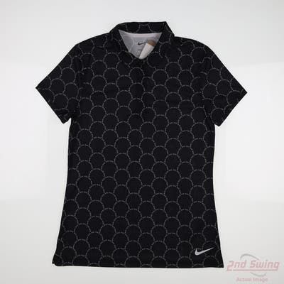 New Womens Nike Polo Small S Black MSRP $70