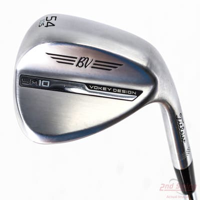 Titleist Vokey SM10 Tour Chrome Wedge Sand SW 54° 10 Deg Bounce S Grind Titleist Vokey BV Steel Wedge Flex Right Handed 35.5in