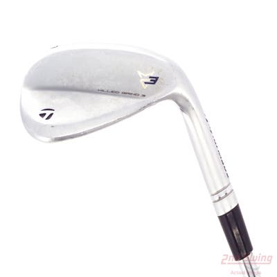 TaylorMade Milled Grind 3 Raw Chrome Wedge Lob LW 60° 10 Deg Bounce SB Dynamic Gold Tour Issue S200 Steel Stiff Right Handed 34.75in