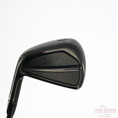 Titleist 2023 T200 Black Single Iron 4 Iron FST KBS $-Taper Black PVD Steel Stiff Left Handed 39.5in