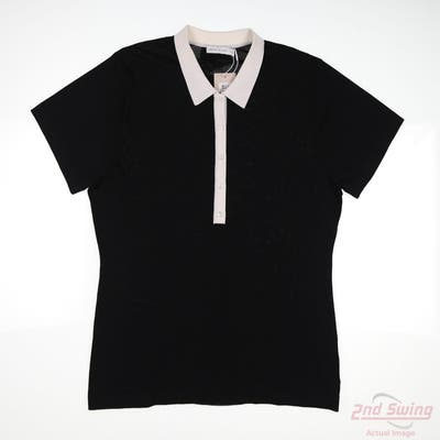 New Womens Peter Millar Polo X-Large XL Black MSRP $175