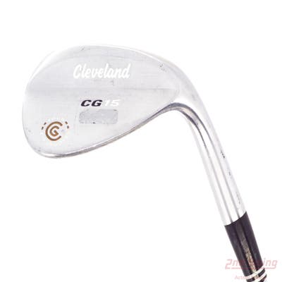 Cleveland CG15 Satin Chrome Wedge Sand SW 56° 14 Deg Bounce Cleveland Traction Wedge Steel Wedge Flex Right Handed 35.75in