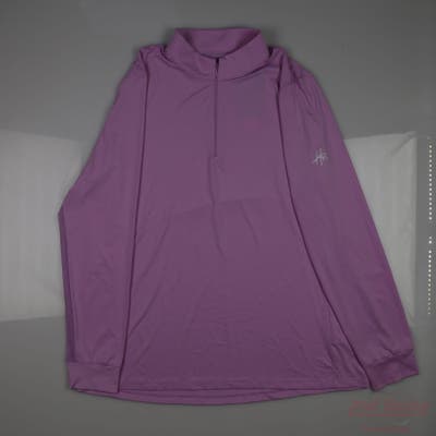 New W/ Logo Womens Level Wear 1/4 Zip Pullover XX-Large XXL Pink MSRP $101