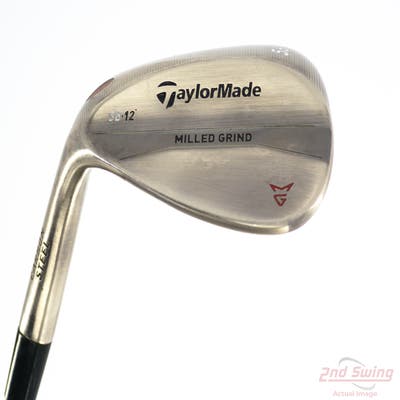 TaylorMade Milled Grind Antique Bronze Wedge Sand SW 56° 12 Deg Bounce SB True Temper Dynamic Gold Steel Wedge Flex Left Handed 35.25in
